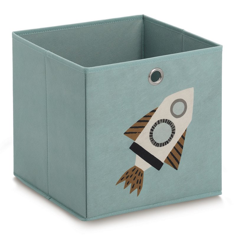 Storage box "Rocket", fleece, petrol