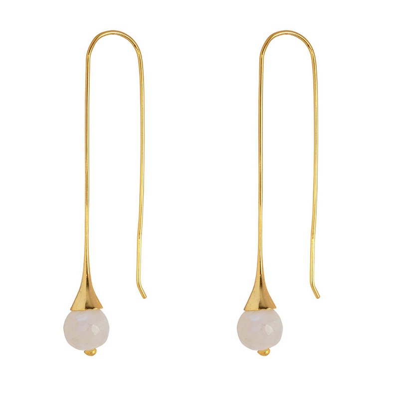 Georgette Gold earring with Moonstone
