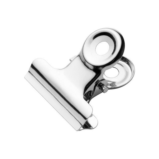Bulldog klem Westcott 21,5x5,6mm metaal zilver 10st.
