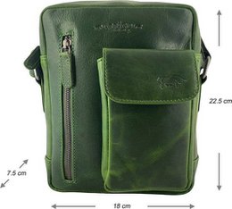 Sacchetti di borse a tracolla da donna sacchetti donne echt in pelle verde arrigo