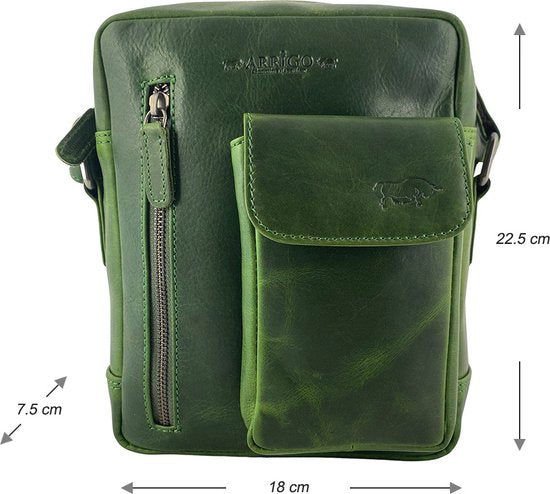 Sacchetti di borse a tracolla da donna sacchetti donne echt in pelle verde arrigo
