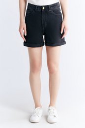 WN3010 | Damen Mom Fit Denim Shorts aus Bio-Baumwolle