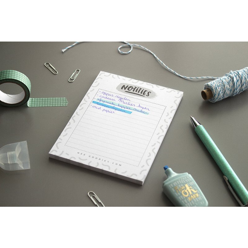 Stationery Set Notepad Shopping List A6 // Set 2 Pieces