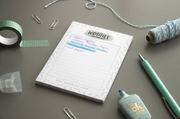 Stationery Set Notepad Shopping List A6 // Set 2 Pieces