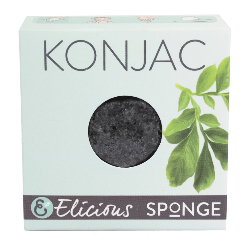 Sponge Konjac pour le charbon de bois - peau graisse (impure)