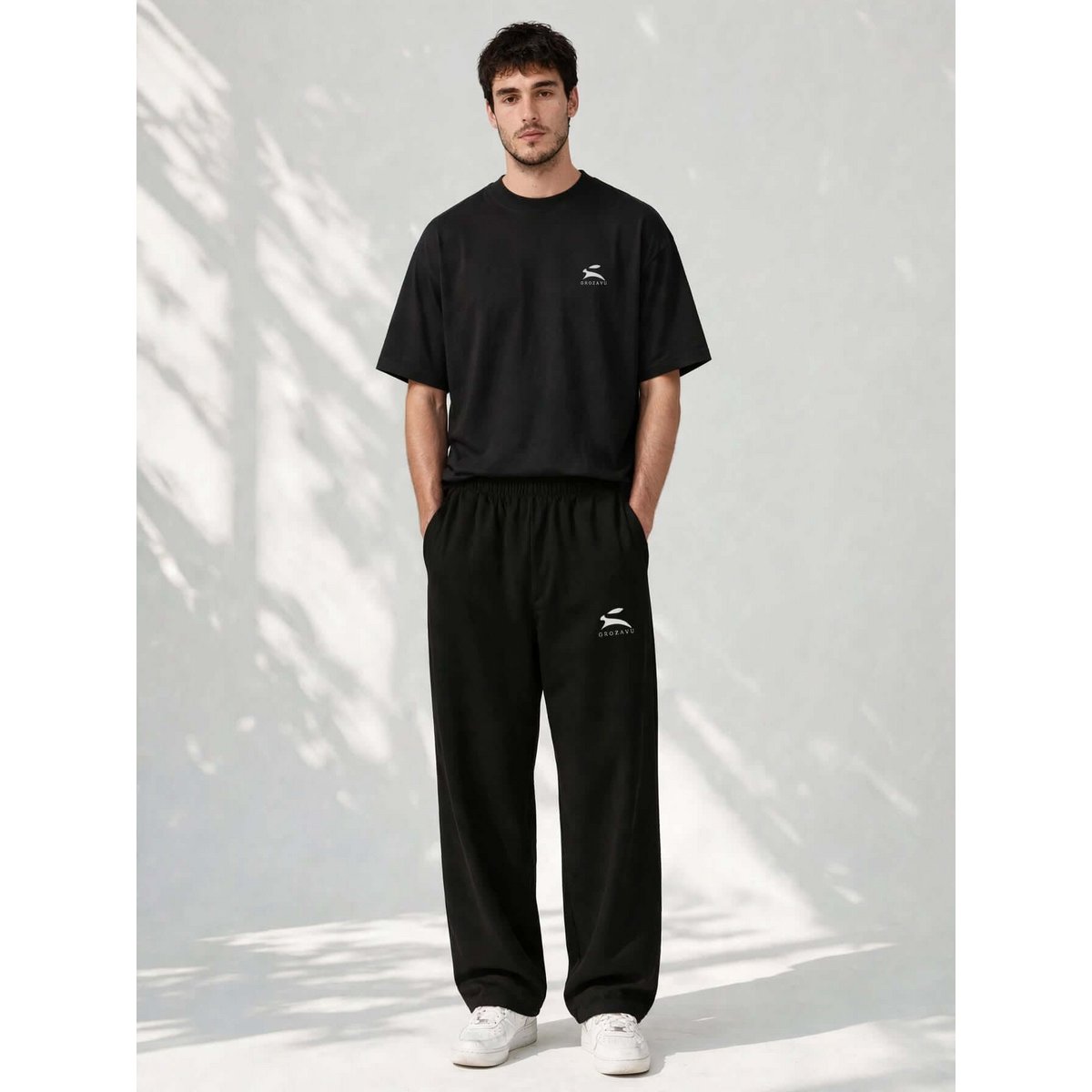 Herrenhose mit weitem Bein