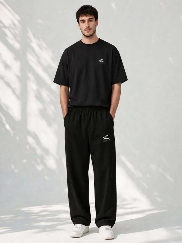 Herrenhose mit weitem Bein
