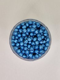  Blue chickpea sensory beads, round small balls, tactile toy for sensory play and fidgeting.