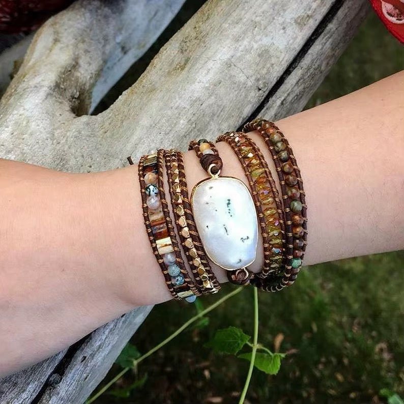MONDSCHEIN GÖTTIN – Solarquarz-Wickelarmband