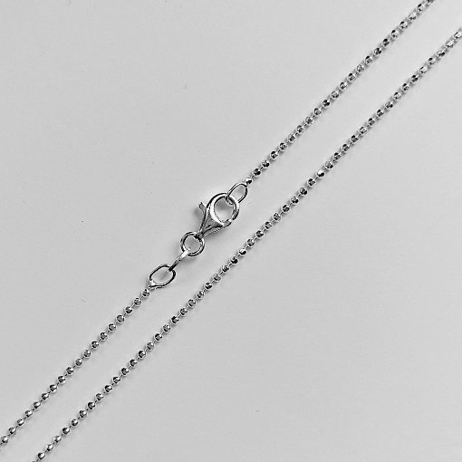 925 Sterling Silber "Kugelkette" 1,5mm, diamantiert