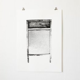 La tabla de lavar - serigrafía