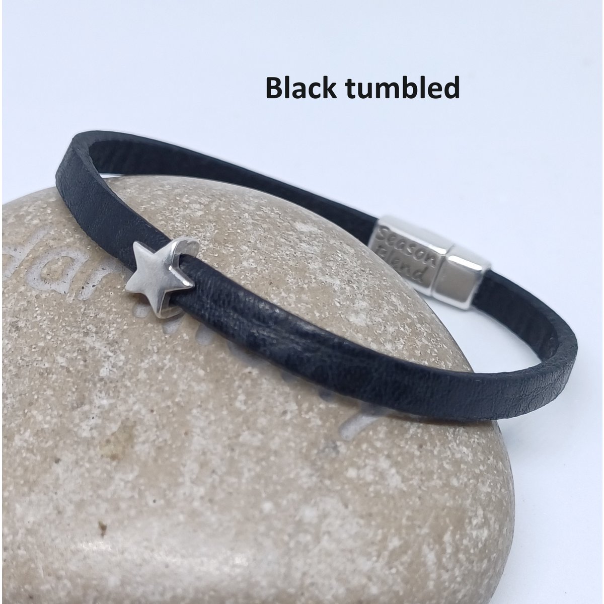 vintage black tumbled