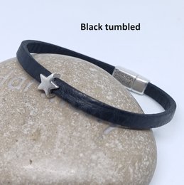 vintage black tumbled