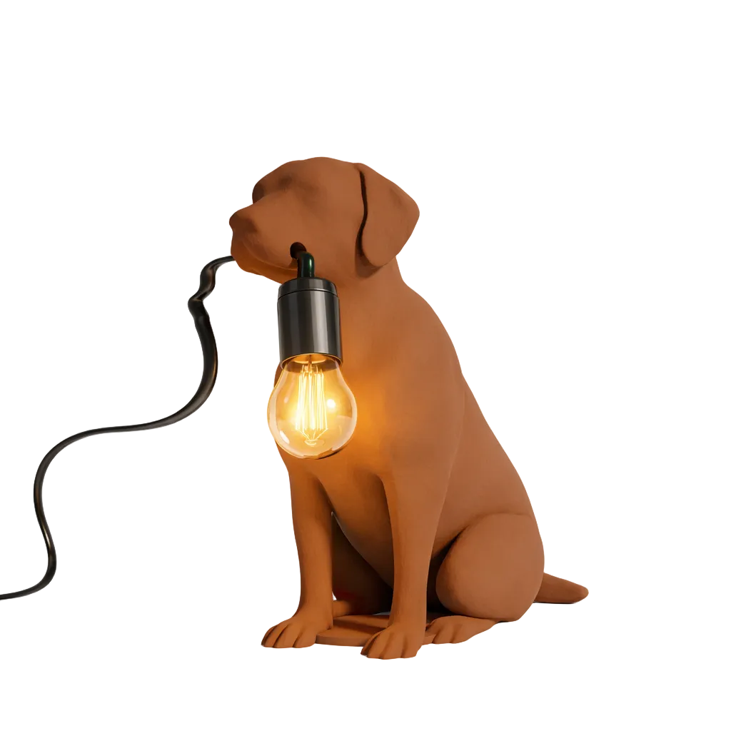 Labrador retriever bordlampe