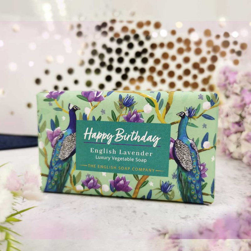 ENGLISH SOAP C° 190g zeep - Happy Birthday - Eng. Lavender