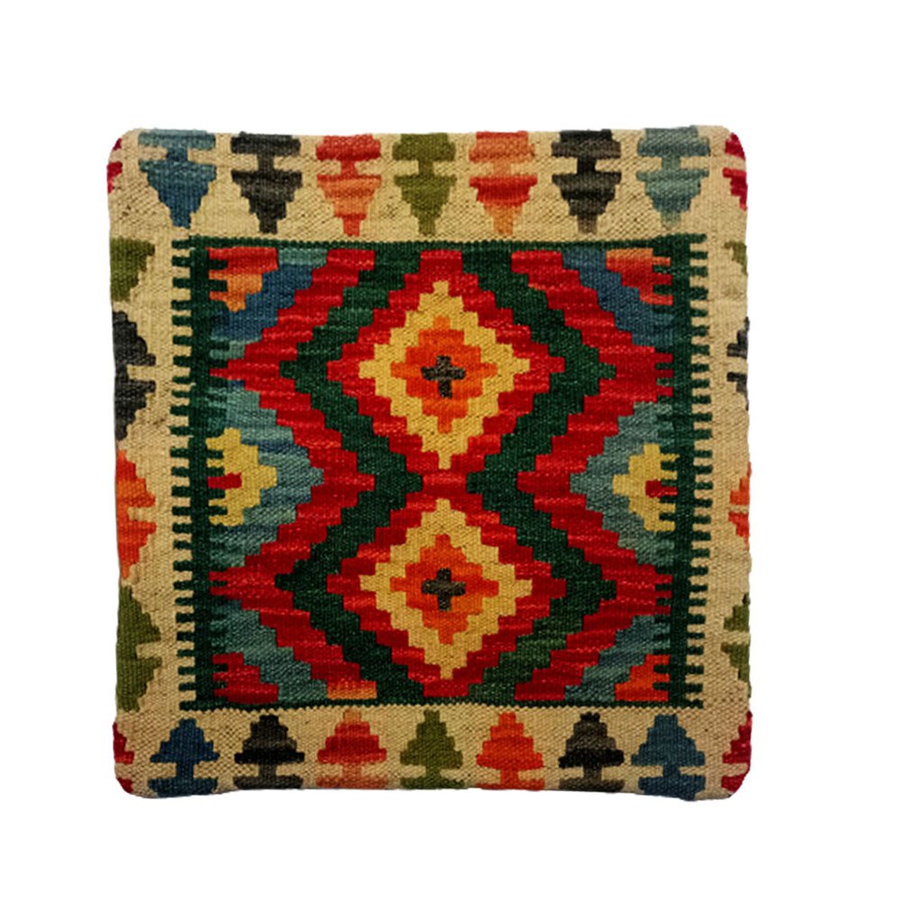 Kilim Handwoven Red Berry Cushion Cover