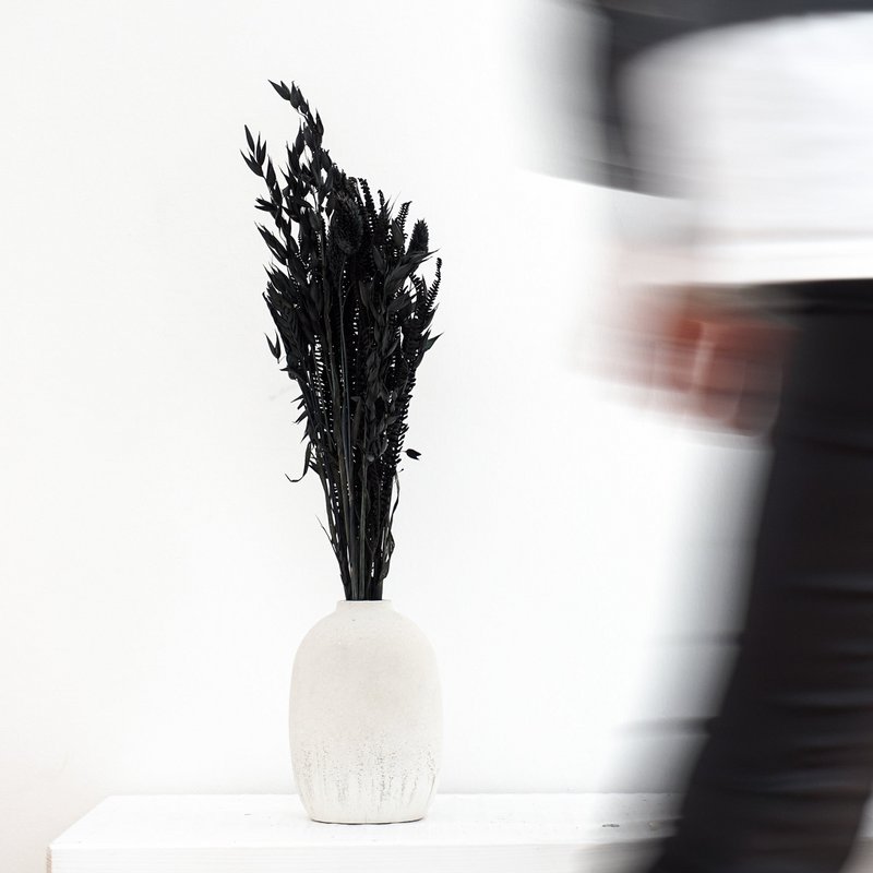 Dried flower bouquet Black Black Mini