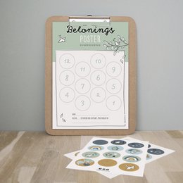 Póster de recompensa | verde | pegatinas incluidas