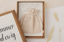 Gift box wedding black/white - money gift "forever"