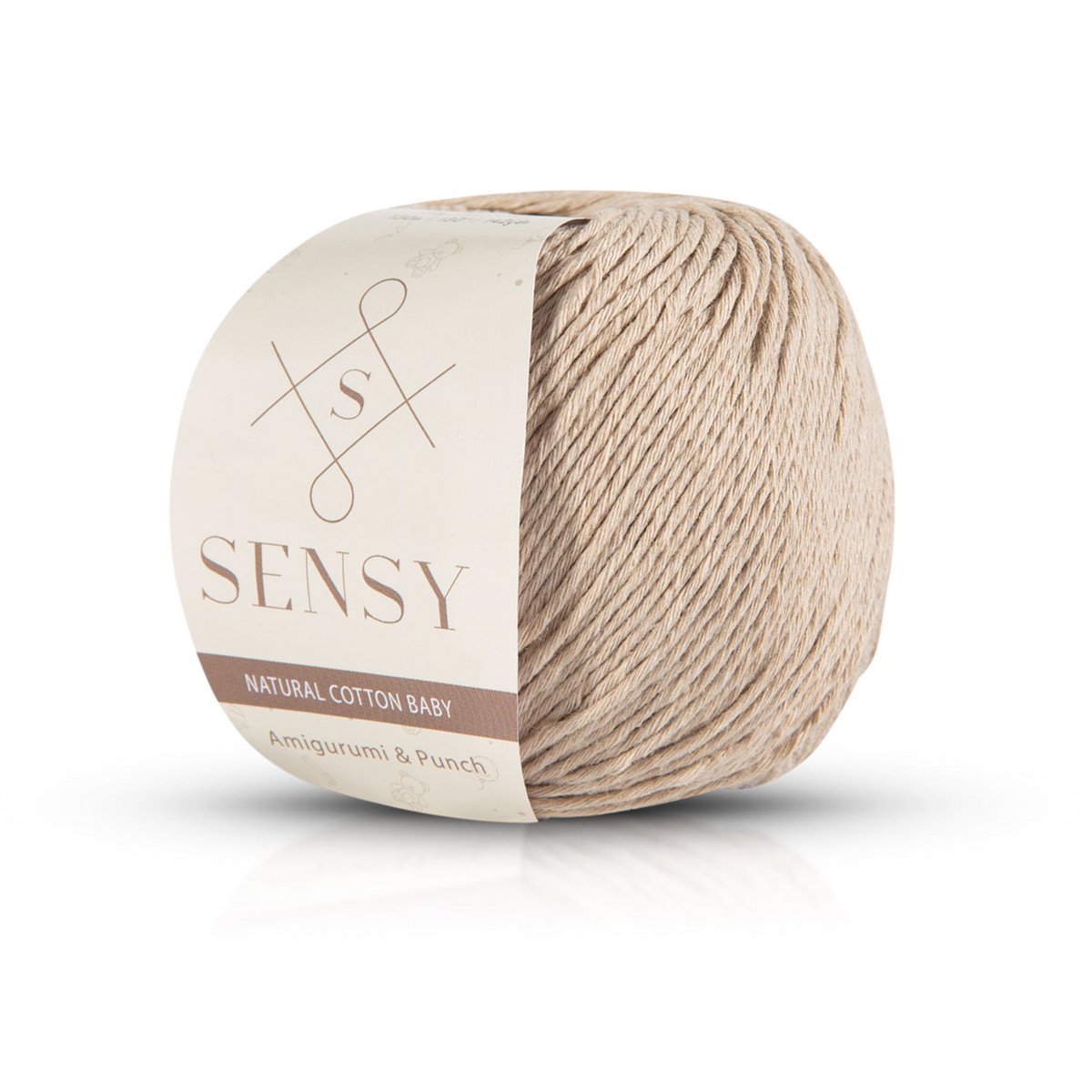 Sensy Premium Natural Baby Cotton 100% filato di cotone morbido per lavoro a maglia e uncinetto Amigurumi