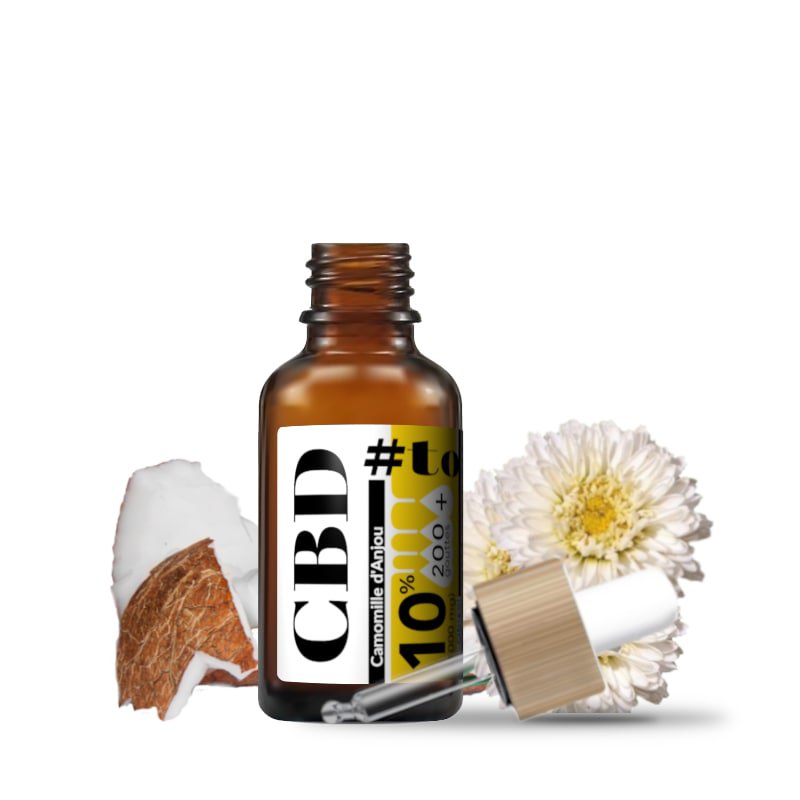 Huile CBD 10%, synergie camomille