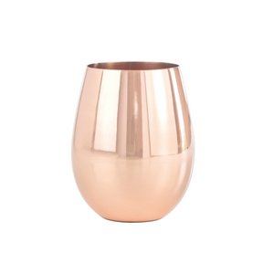 Smooth copper cocktail glass glass