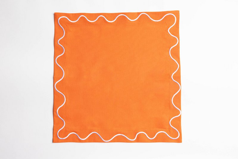 Maude Napkins with wave trim (Set of 2)