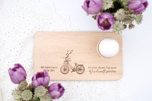 Frühstücksbrett - Ich habe heute keine Zeit! (Fahrrad)