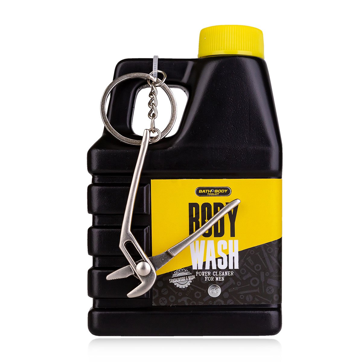 Gel de douche pour hommes Bath + boîte à outils du corps dans une cartouche en forme de porte-clés