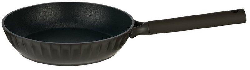 RESTO Padella Ø24 cm Ascella 94009 – Nera – Rivestimento Antiaderente Senza PFAS – Adatta per Induzione e Tutte le Fondi di Calore – Alluminio Riciclato