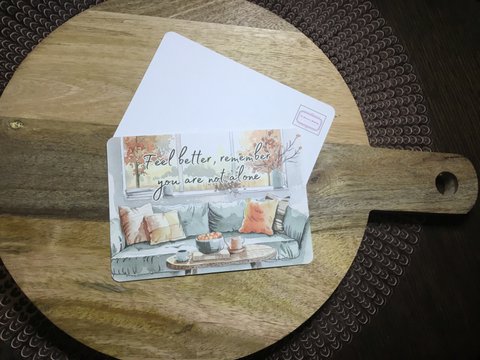 The Dreamer's Bookshop Chronic Illness "Feel Better" Art Print Card