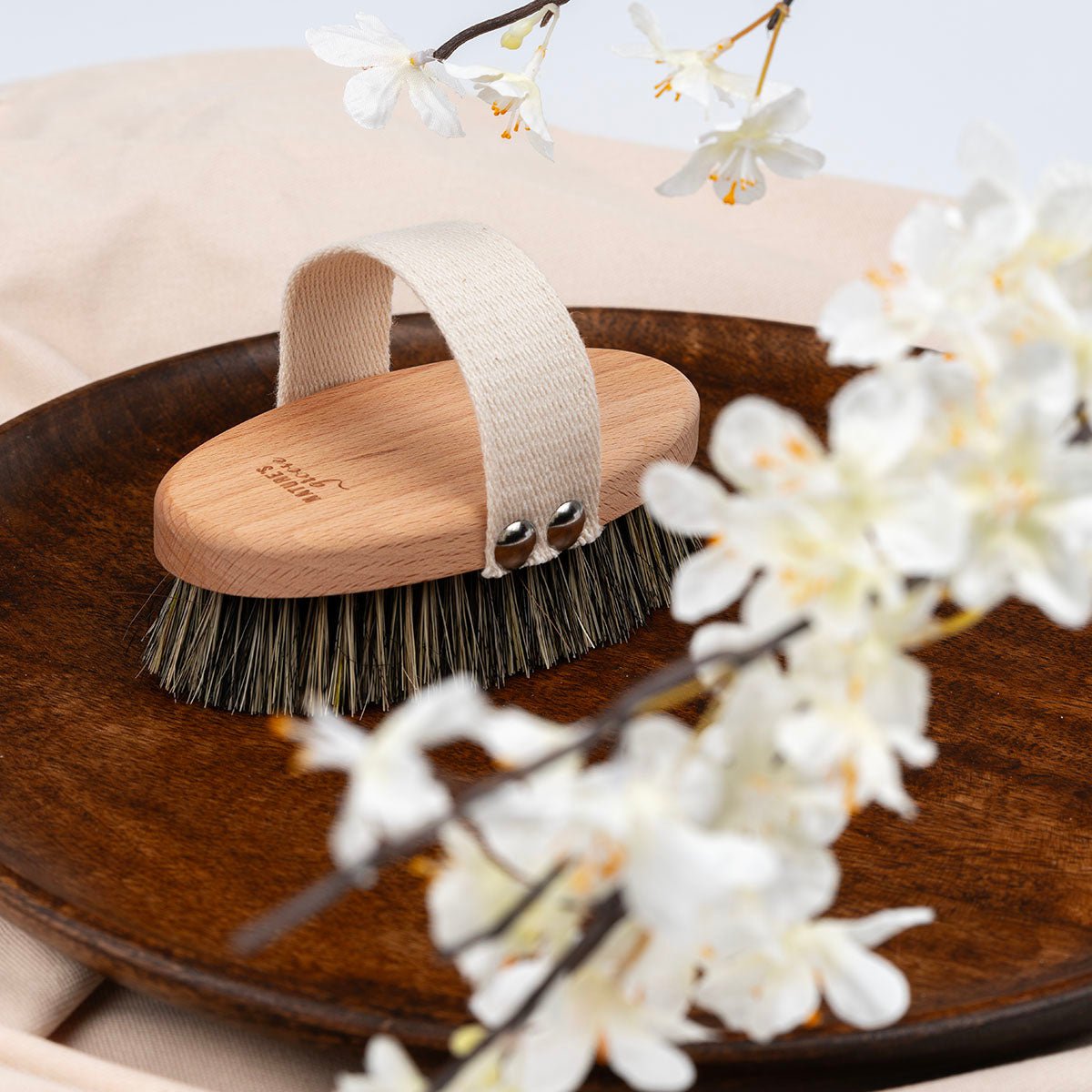 Houten natuurlijke dry brush