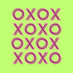 Forex Tile 10x10 cm - Xoxo -Küsse - %23101030004