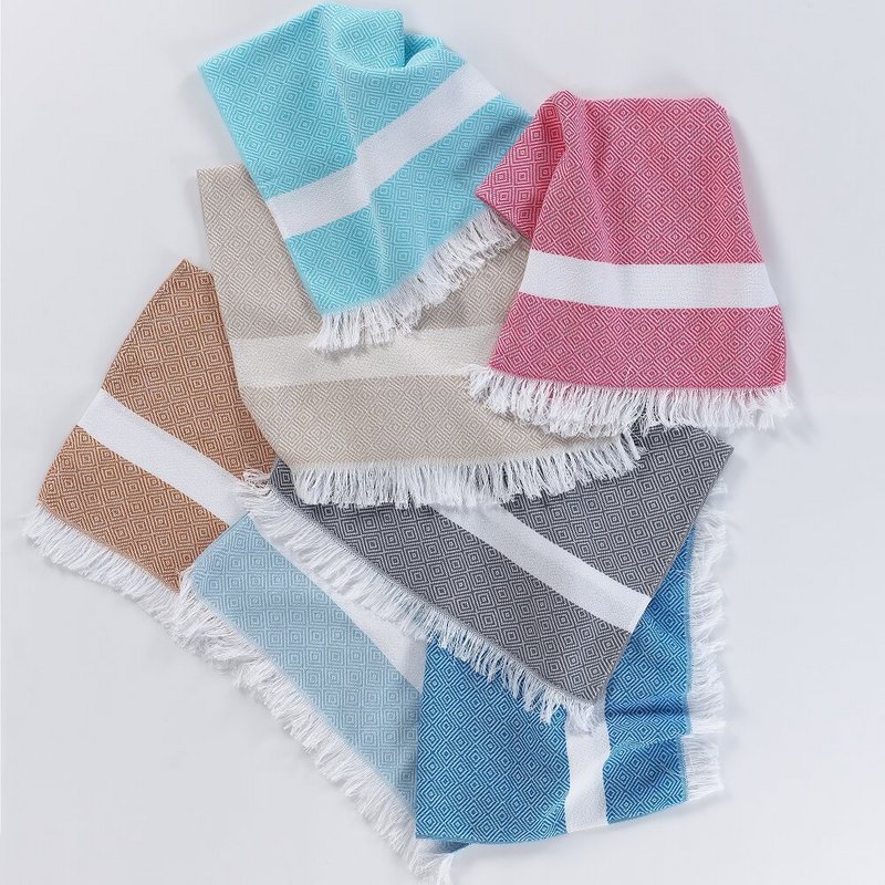Ione Cotton Hammam Tea Towel, Set of 5