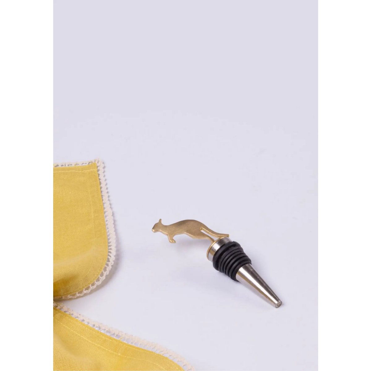 Wine Stopper | Wallaroo Bottle Handmade Brass Steel
