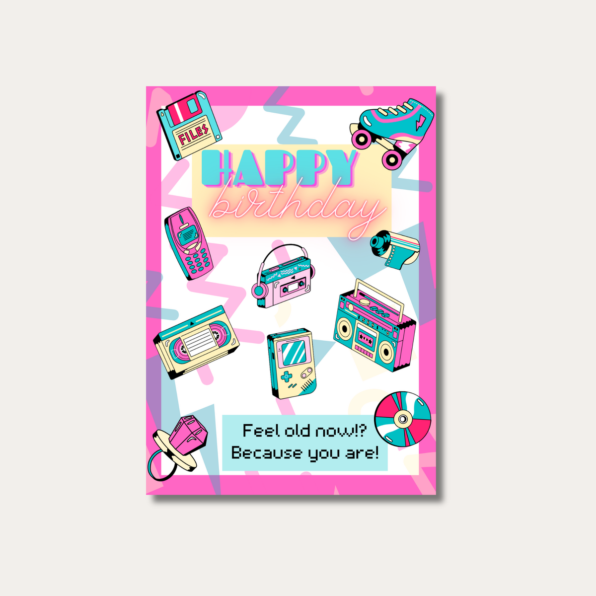 Cartolina | Compleanno retrò anni '90