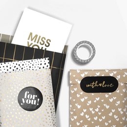 Solo Hearts – Geschenktüten aus ECO-Kraftpapier
