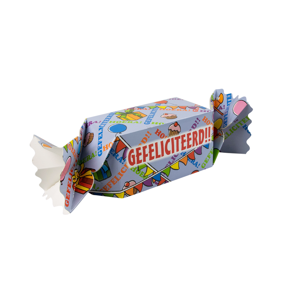 Kado/Snoepverpakking Feest - Gefeliciteerd