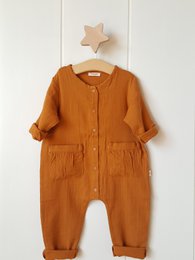 Unisex-Strampler aus Musselin / 100 % Bio-Doppelgaze-Baumwolle