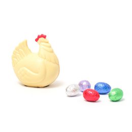 Poule de Pâques (blanche) 80 Grs