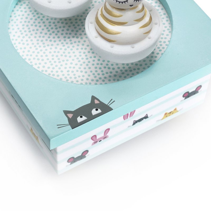 Dancing Cat & Mouse Music Box