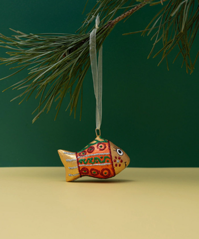 Handmade papier-mache Gold fish