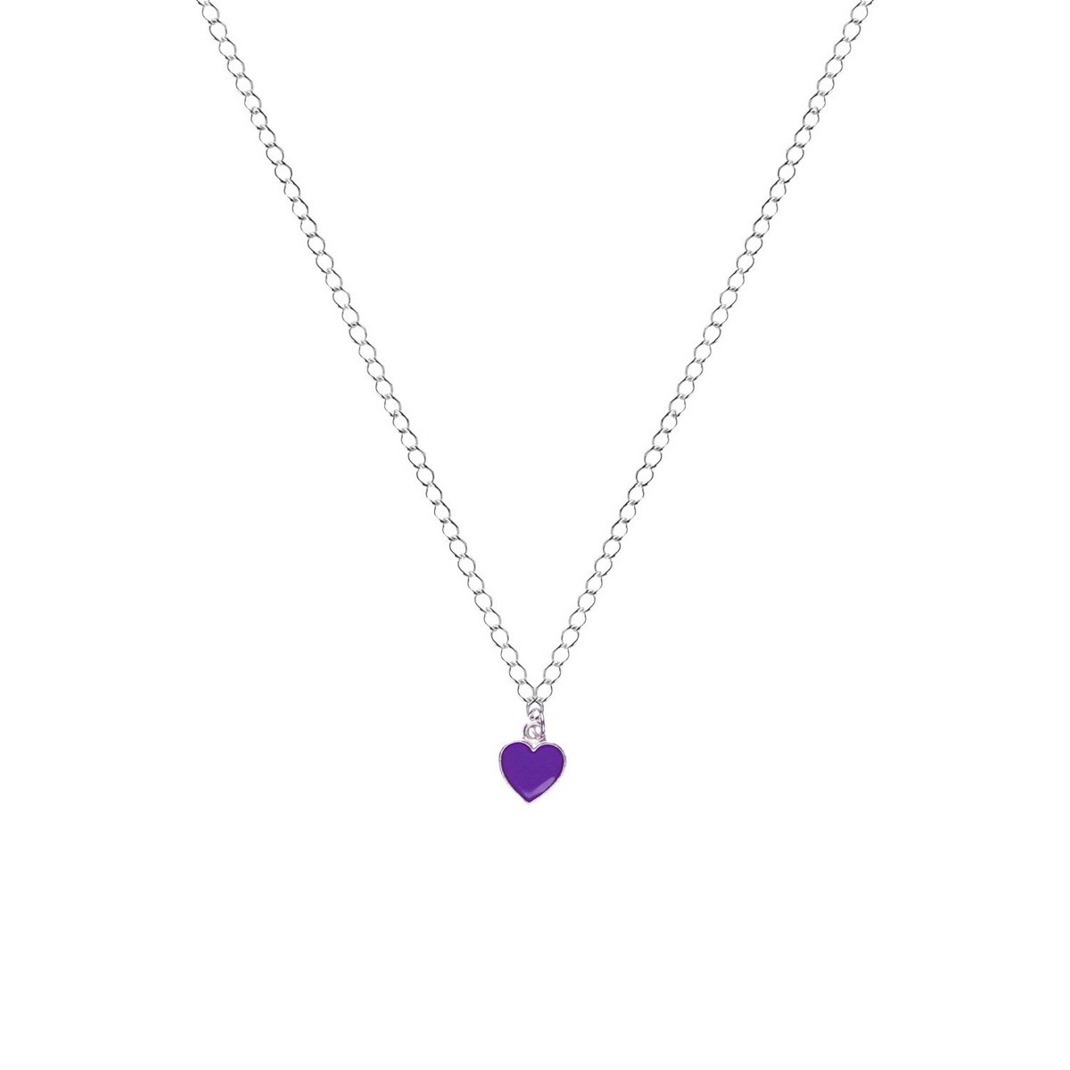 Collar Corazón Púrpura, Naipes inspirado Reina de Corazones