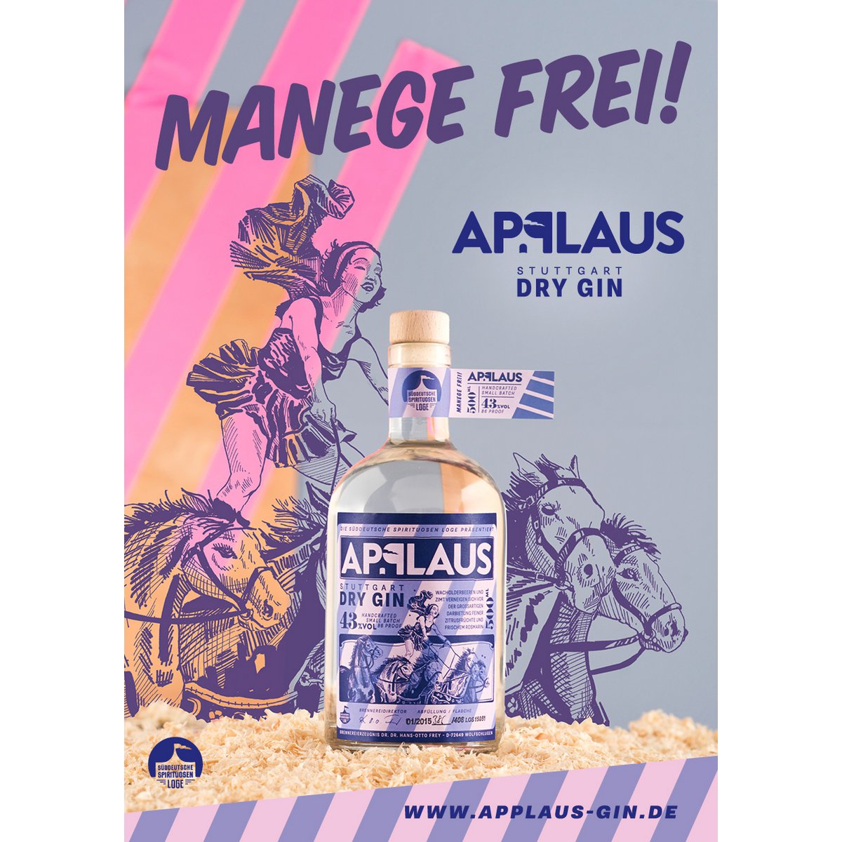 Applaus - suchy gin oryginalny 43%
