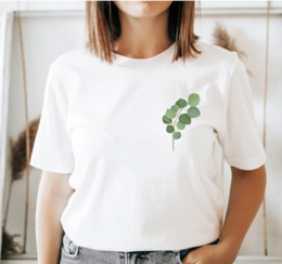 T-shirt Eucalyptus Branch ØKOLOGISK BOMULD - Gift Plant Branches Shirt