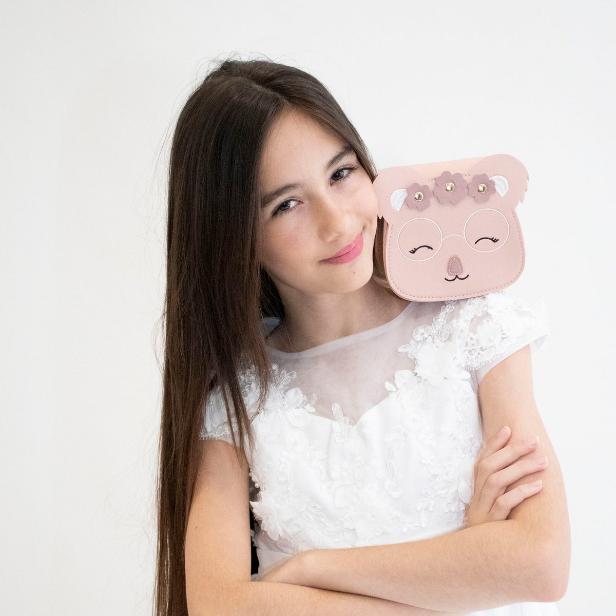 Children's shoulder bag - Yumi the little koala Pink