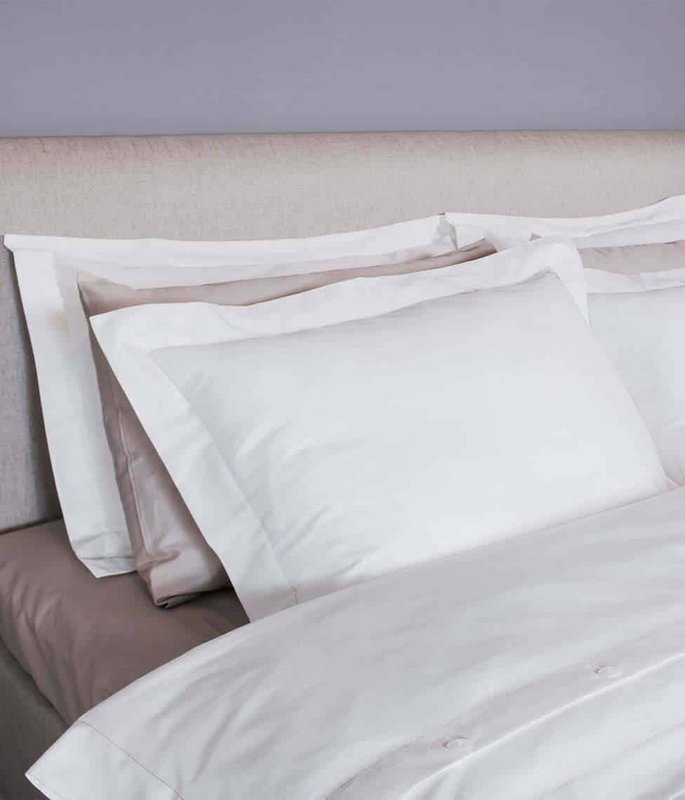 Set biancheria da letto in raso bianco