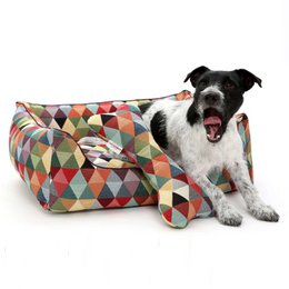 Hundebett Box Bett Harlekin