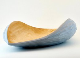 Bol en bois - bol à fruits - saladier - modèle Palm Seed - gris - différentes tailles