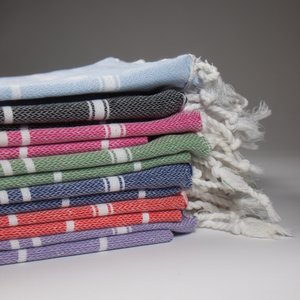 Towel set of 10 "small classic towels" | As a colorful towel, headscarf after the shower, for the steam bath, hammam & when travelling